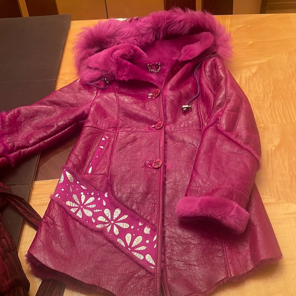 Leather/sheepskin European jacket